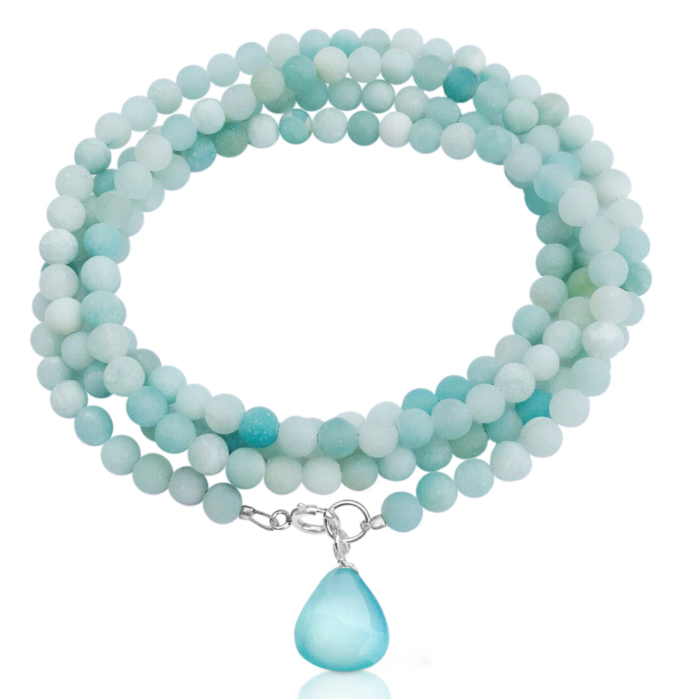 Amazonite Wrap Bracelet to Create a Feeling of Power Within You and to Move Beyond Fear. 