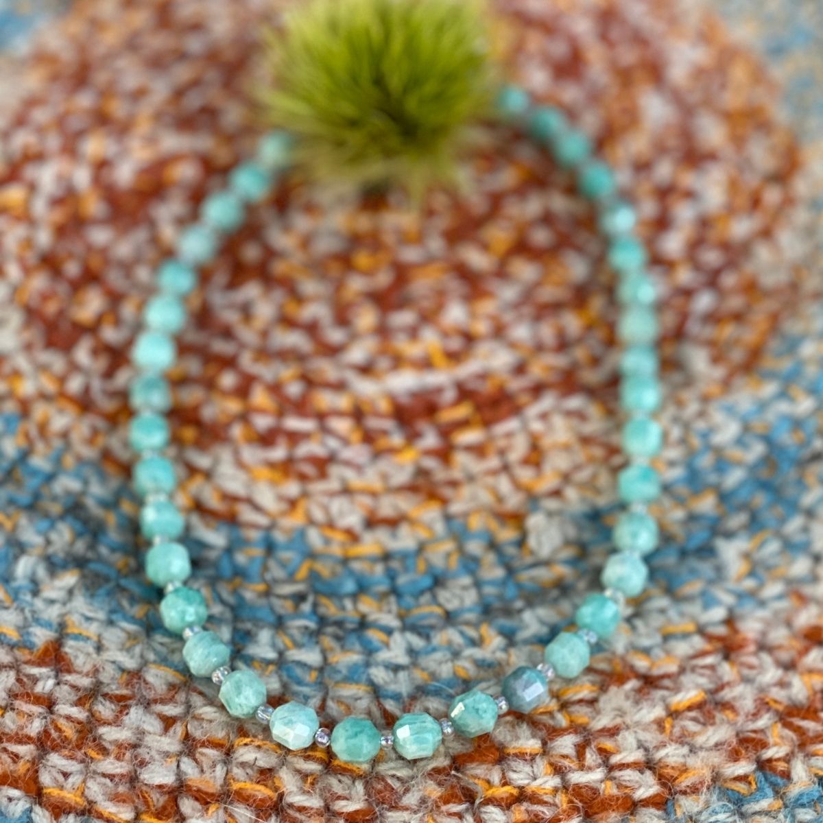 Premium Natural Amazonite Necklace for Courage and to Create a Feeling of Power Within You