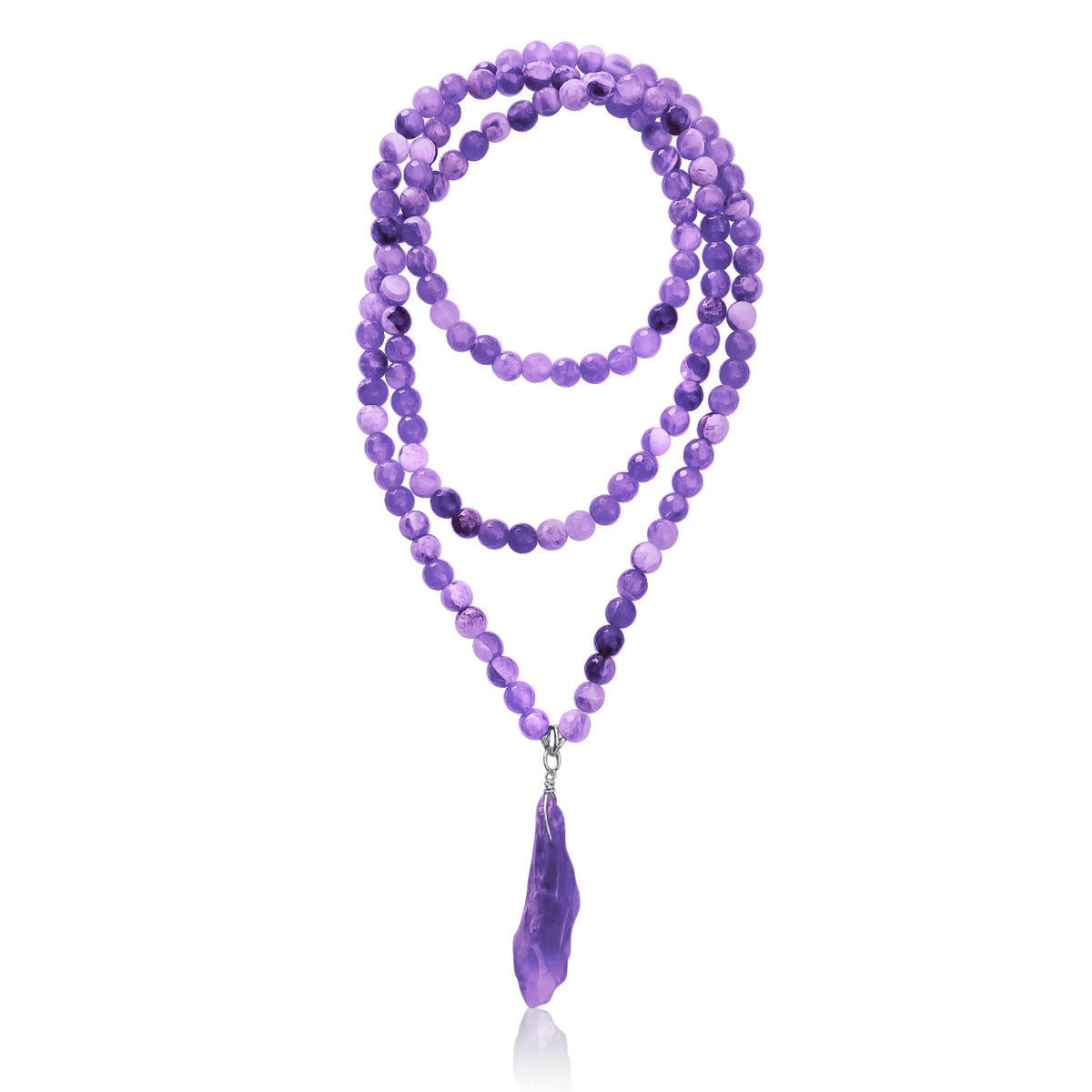 Anxiety Free - Rustic Amethyst Necklace to Help Make Good Decisions