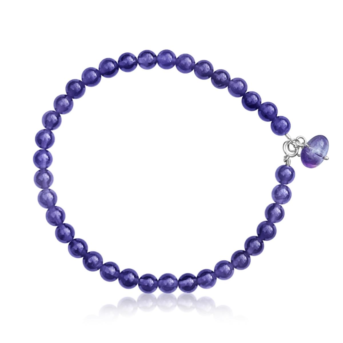 Soothing Emotions - Amethyst Anklet   Amethyst is the perfect stone for you if you are facing stressful times in your life.