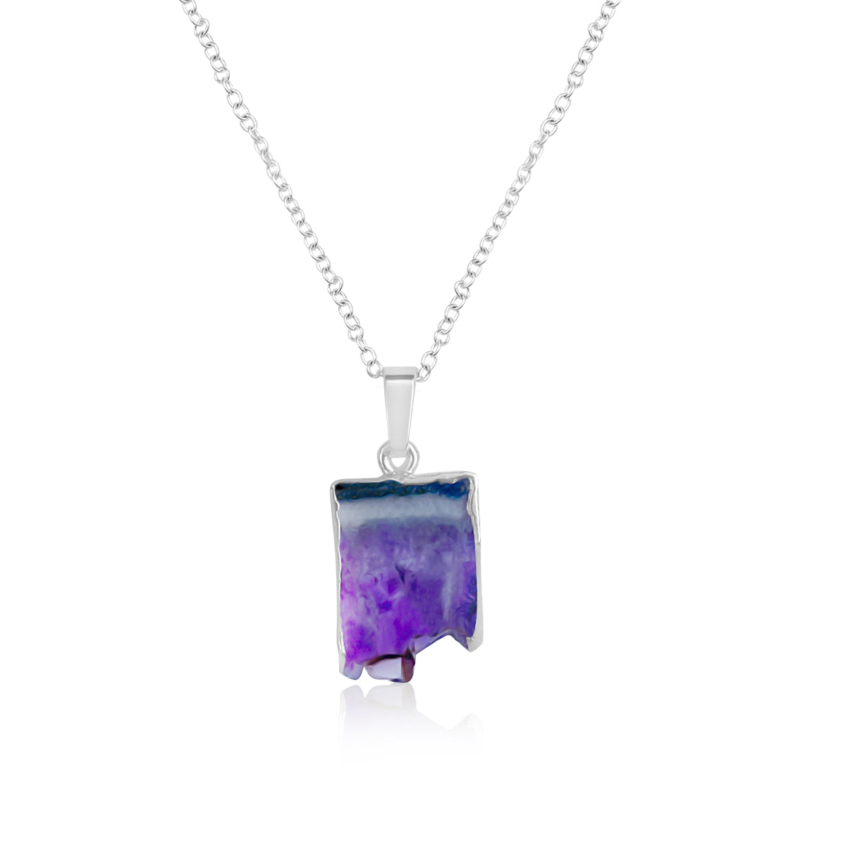 Integrity's Light is a beautiful and meaningful Amethyst Necklace that embodies the qualities of strength, wisdom, and inner peace.    Amethyst is a powerful and protective stone that promotes emotional stability and inner strength, while its natural tranquility and calming properties help to dispel negativity and promote spiritual awareness