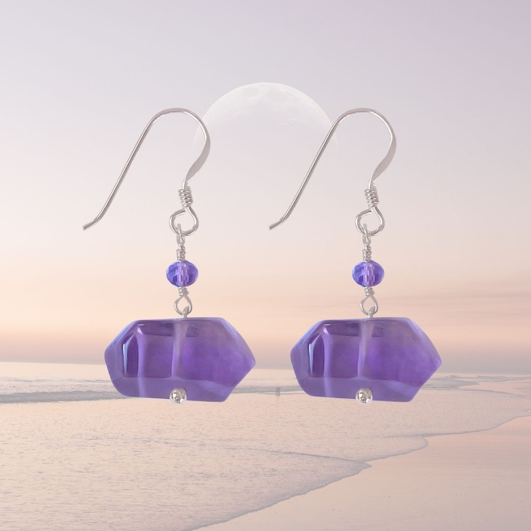 Amethyst Earrings for Emotional Stability and Inner Strength