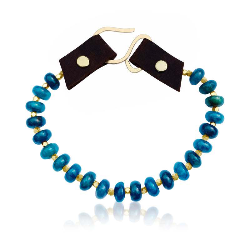 Ocean Blue Serenity Bracelet: Apatite for Humanity