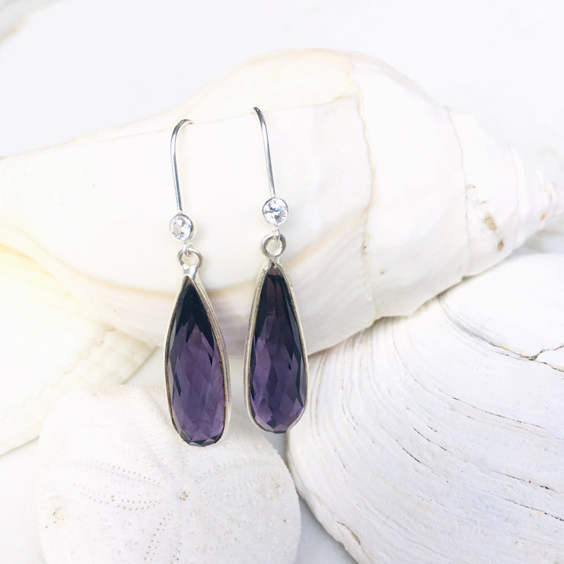 Amethyst Earrings to Help Cope with Stress