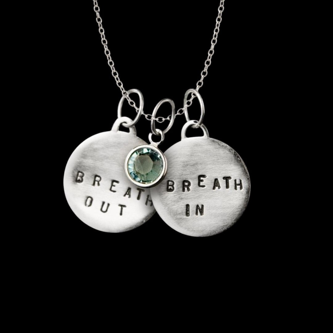 Breath In - Breath Out Necklace: Jewelry to become calm, centered, and energized