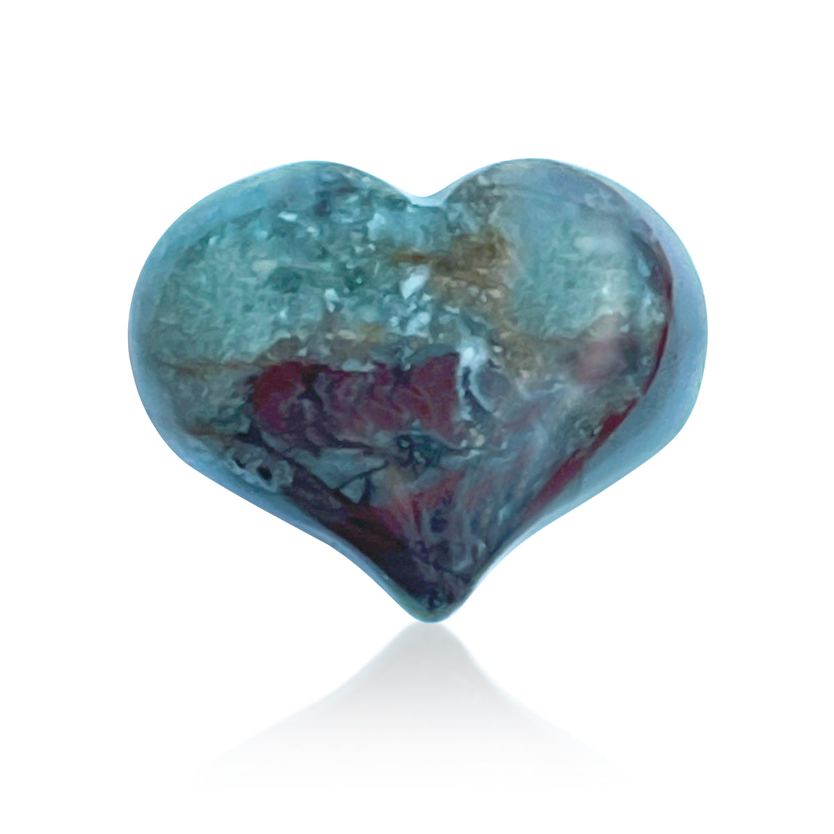 Bloodstone Heart Shaped Healing Gemstone for Courage