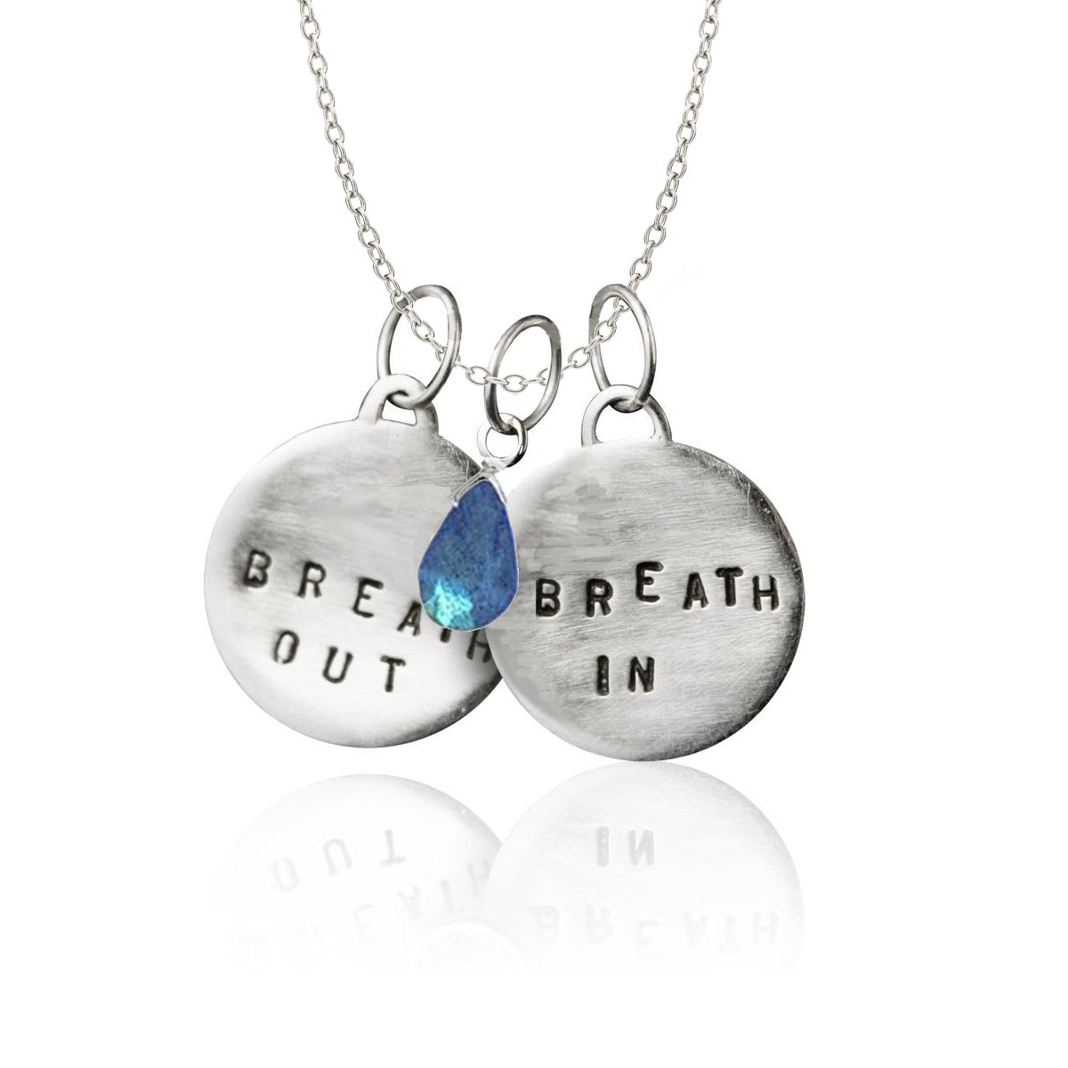 Breath In - Breath Out Reminder with Labradorite bringing a