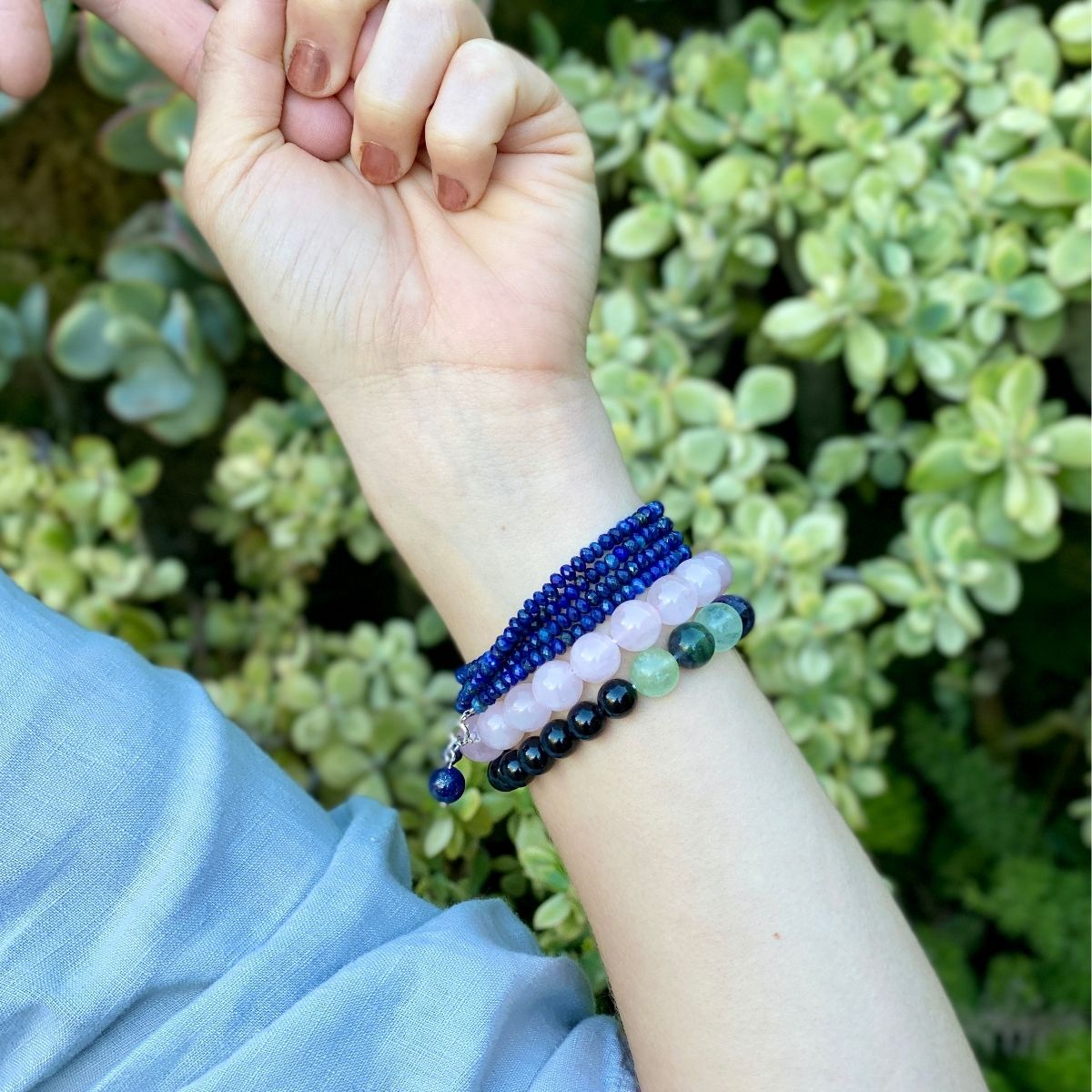 Confidence Bracelet Stack. Believe that there is nothing that you can't accomplish if you put your mind and heart to it. Always believe that you can, and sooner or later you will. Wear this bracelets stack as a reminder every day you need a little push to get up and Believe in Your Dreams!
