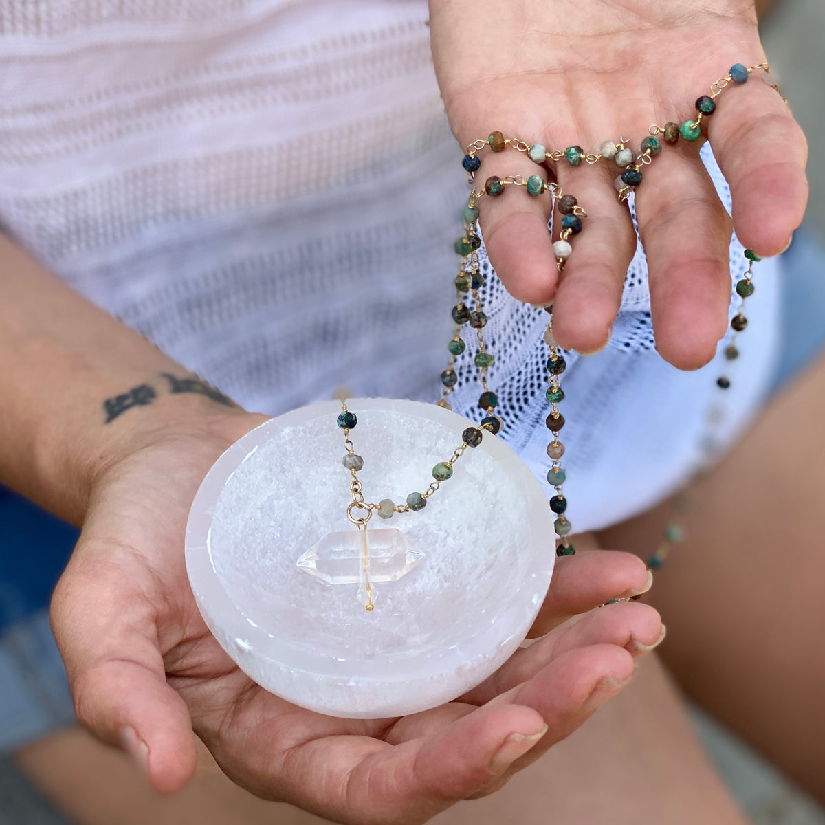 Selenite sale crystal ring