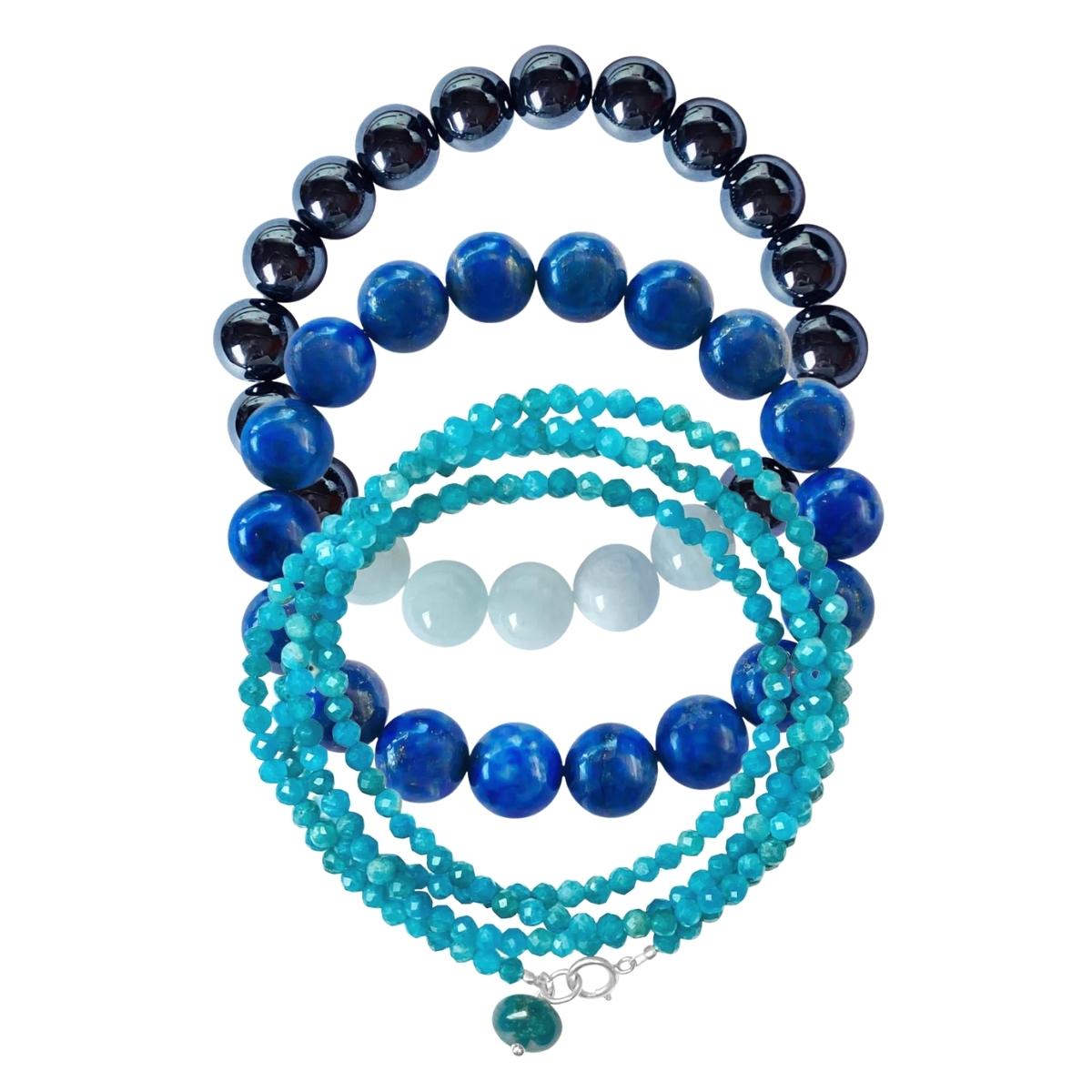  Virgo Zodiac Gemstone Bracelet Set