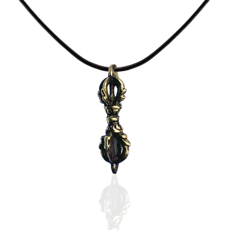 Dorje Necklace - Symbol of Enlightenment - Leather