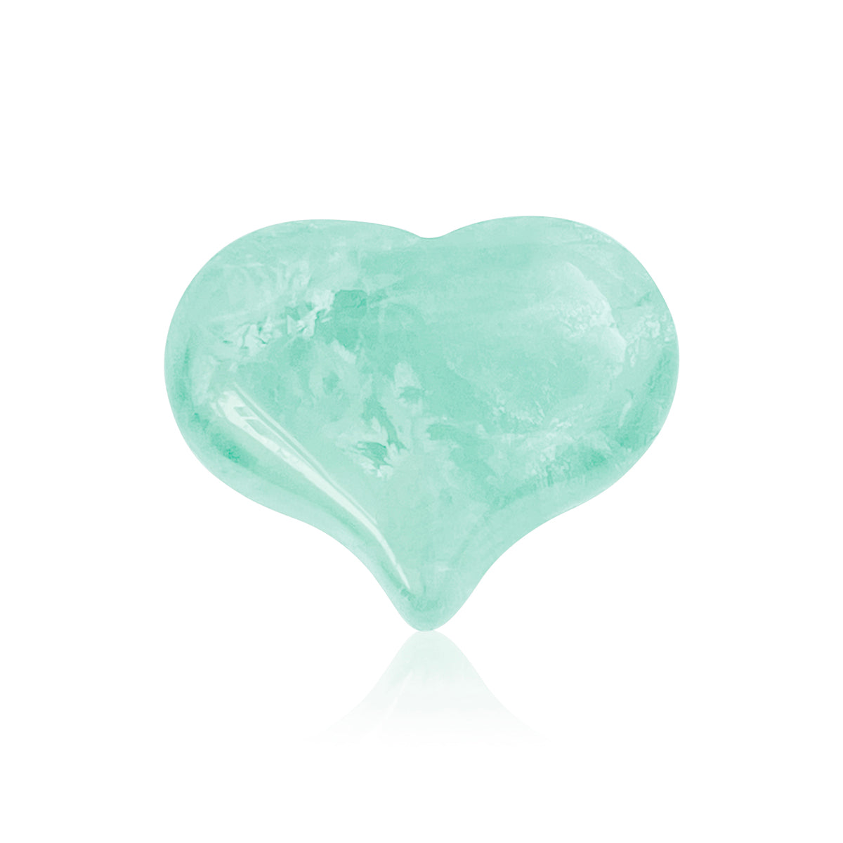 Flourite Heart Shaped Healing Gemstone for Stability