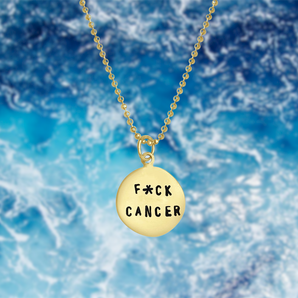 Gold sales cancer necklace