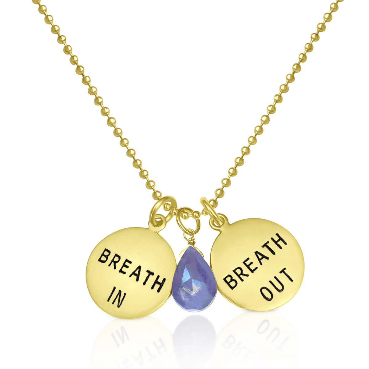 Breath In - Breath Out Necklace with Tanzanite to Celebrate Individuality