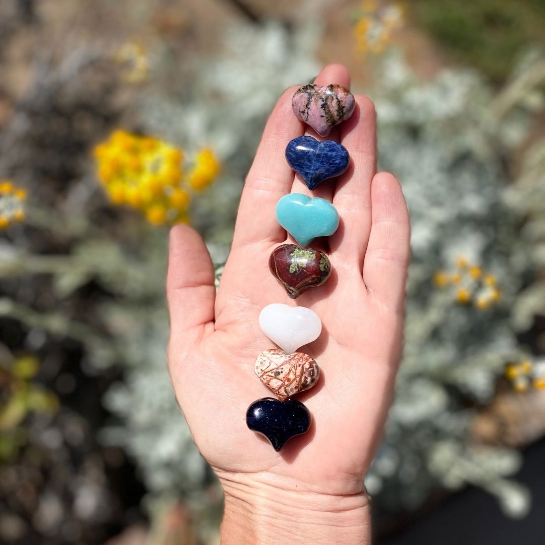 Heart shaped store gemstones