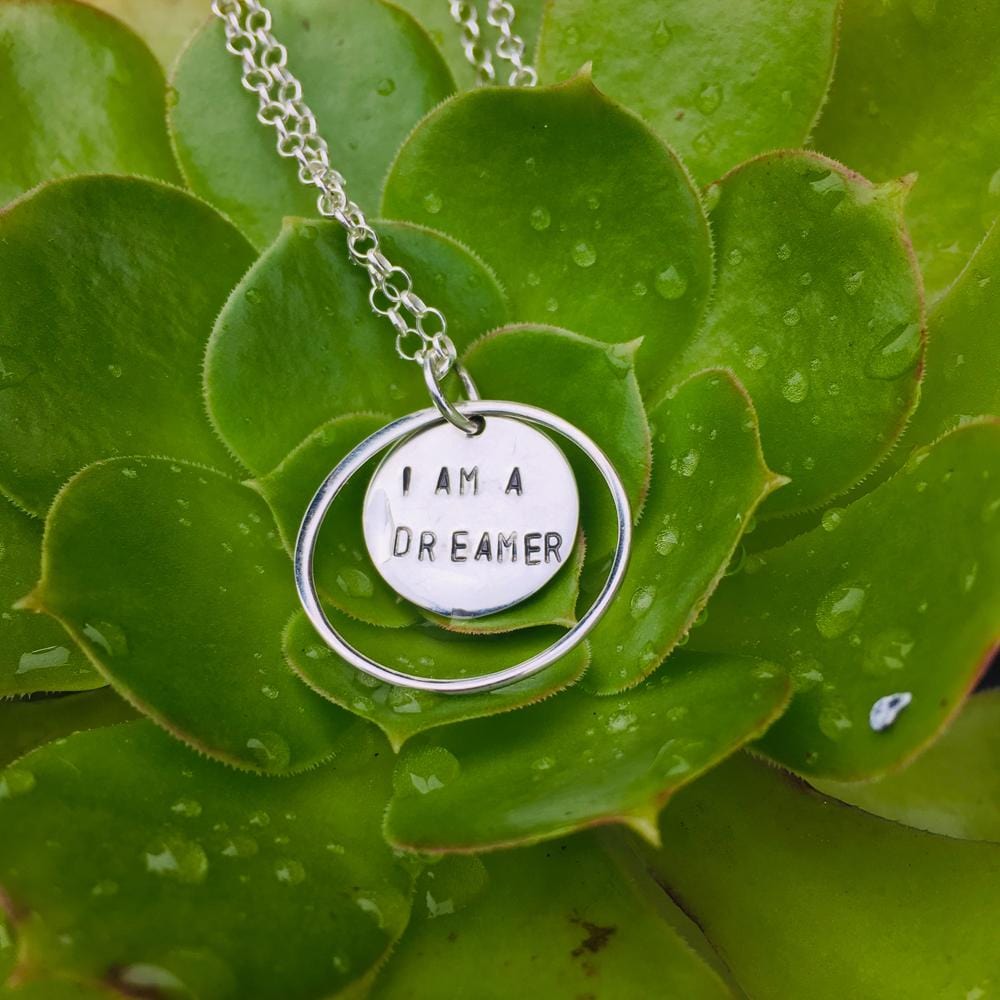 I am a Dreamer - Sterling Silver Necklace. 