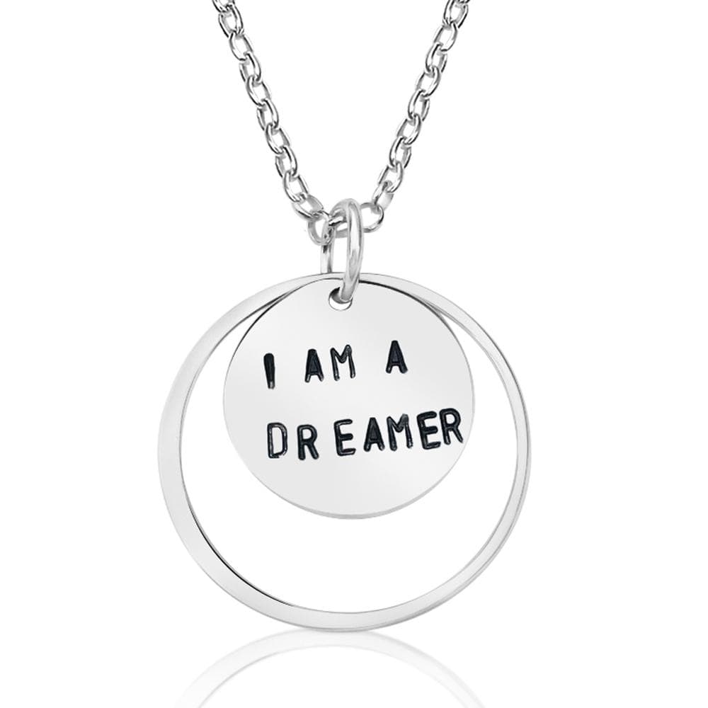 I am a Dreamer - Sterling Silver Necklace. 