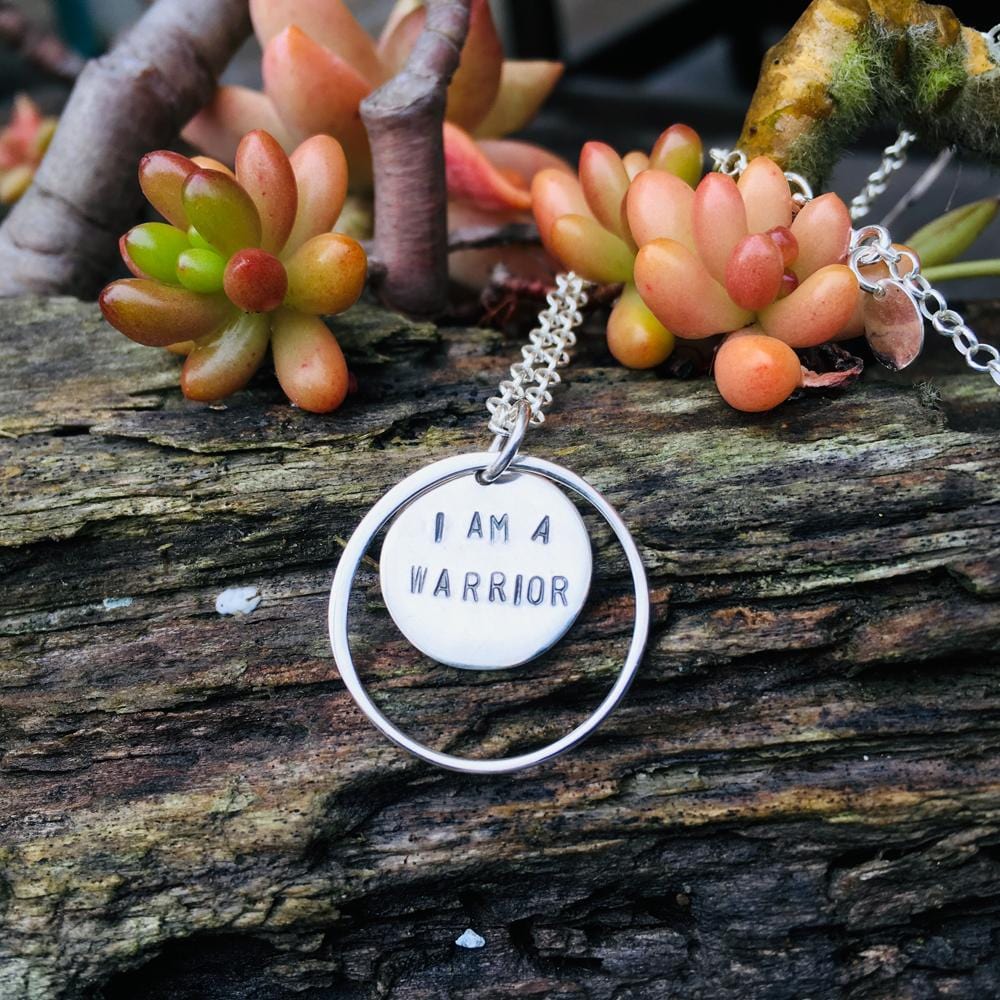 I am a Warrior - Affirmation Sterling Silver Necklace 