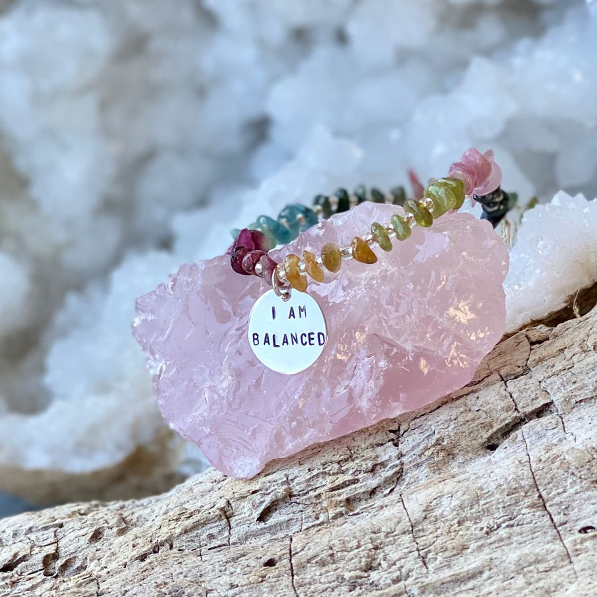 The holistic healing affirmation says, "I am balanced". If you want to channel positive energy and calm your aura this is for you. This meditative affirmation helps your compassionate living. If you know someone who loves holistic healing, meditation, affirmations, or crystals this "I am" affirmation is perfect.