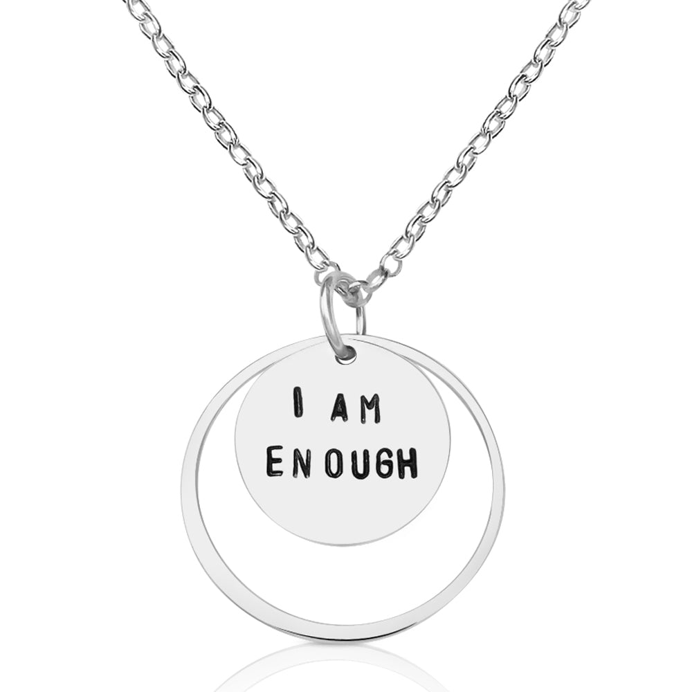 I am Enough - Affirmation Sterling Silver Necklace 