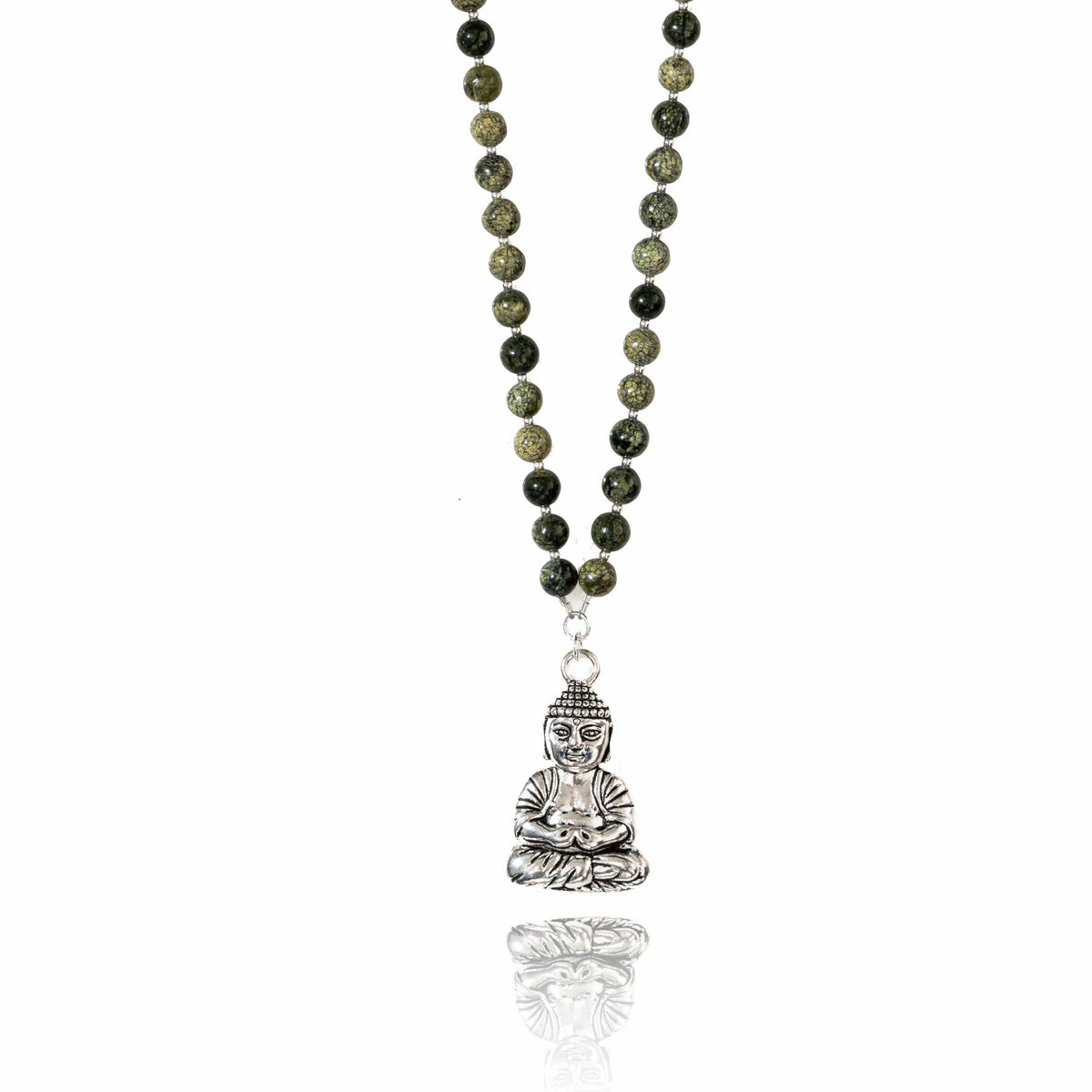 Meditation Green Jade Necklace