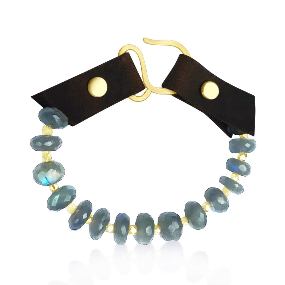 Labradorite Prayer bead Bracelet, Sophisticated yoga accessory