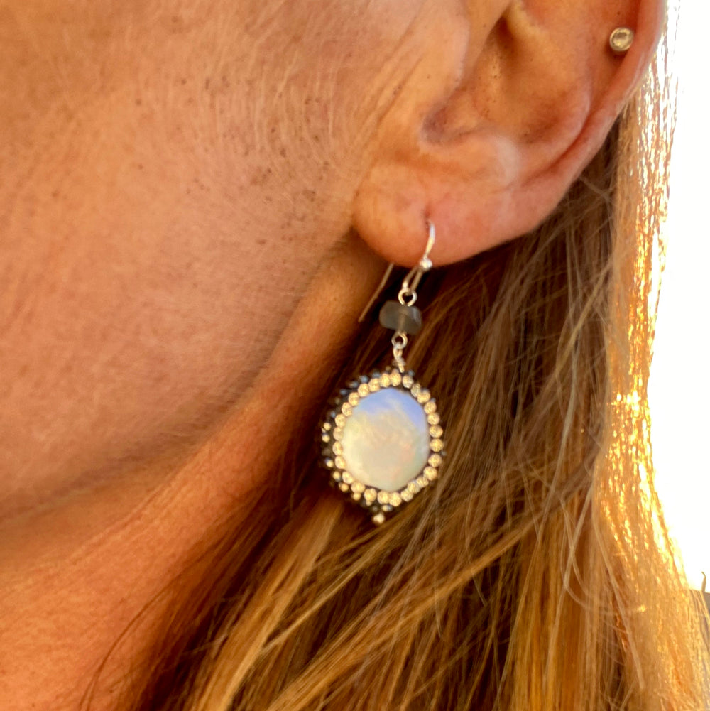 Labradorite Earrings for Change