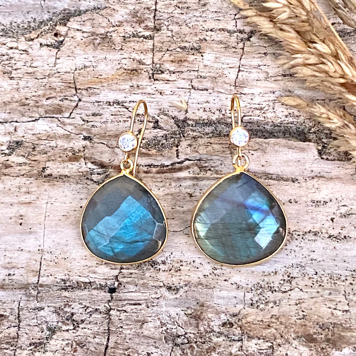 Blue on sale labradorite earrings