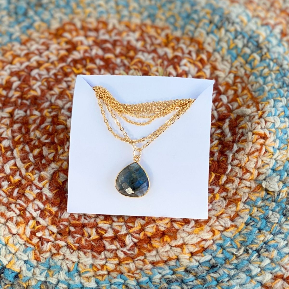 Labradorite necklace ~ Woodland magic – Designed By Annemarie
