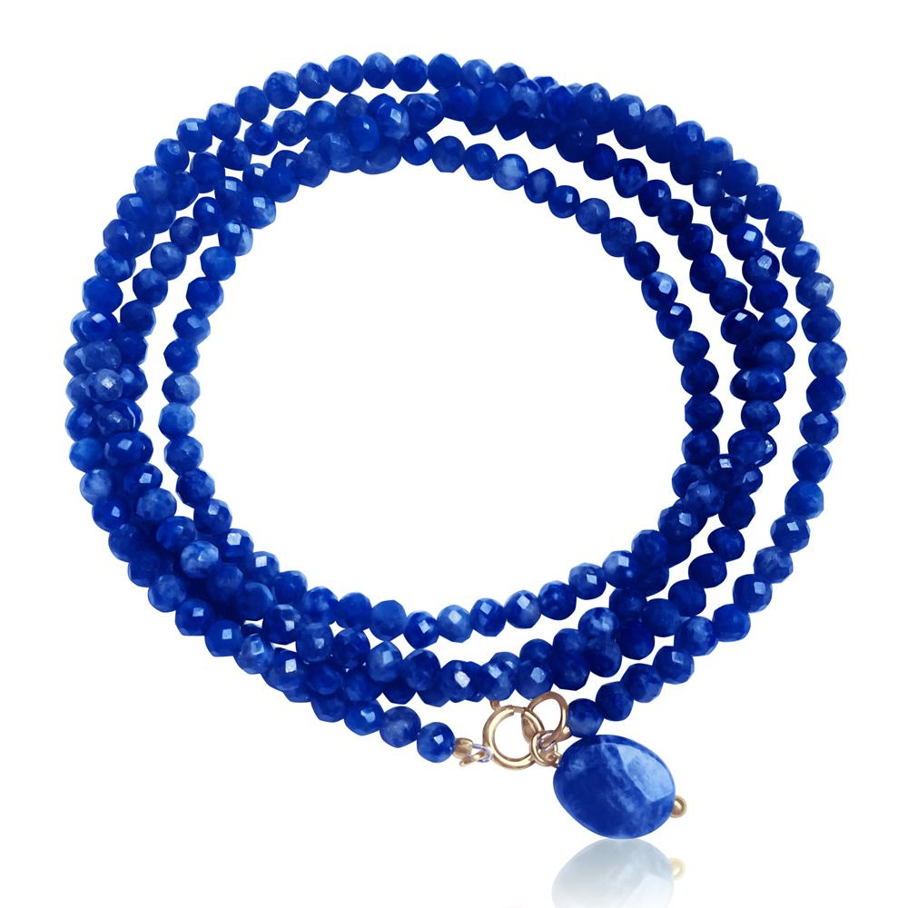 Lapis Lazuli Wrap Bracelet to Bring Self Awareness