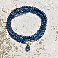 Lapis Lazuli Wrap Bracelet to Bring Self Awareness