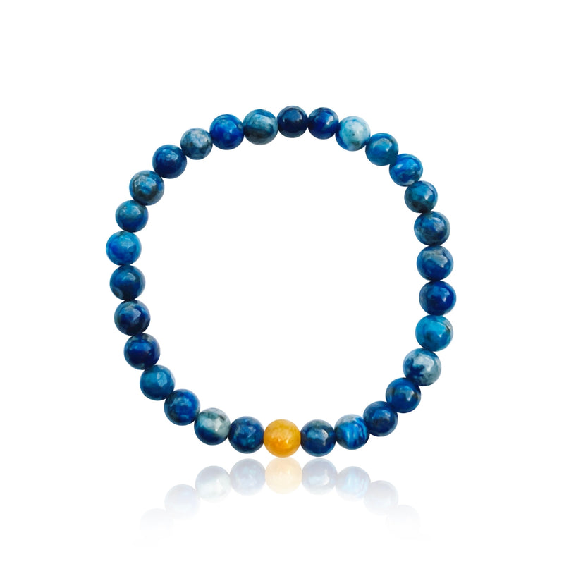 Wear this Trust Your Path Lapis Lazuli Bracelet and be true to yourself. Use your heart as a compass and take one step after another knowing that the Universe will take care of you.  Lapis Lazuli is a symbol of truth, as it brought you to see yourself for what you really are.