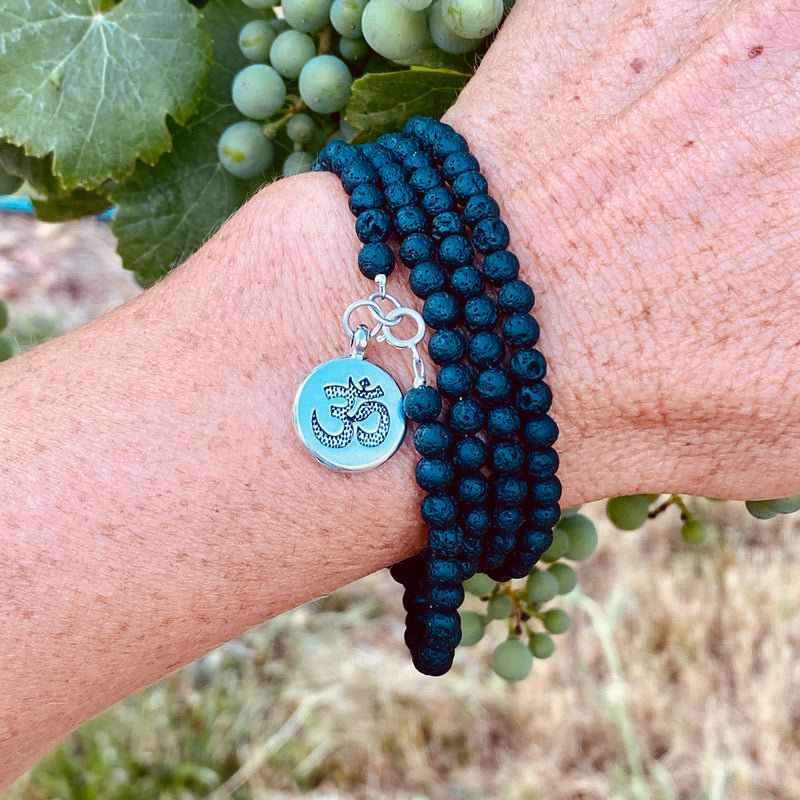 Lava Wrap Bracelet with Ohm to Help Dissipating Anger from Gogh Jewelry Design