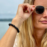 Lava Stone Bracelet for Calming Emotions. Best healing gemstone for calming.