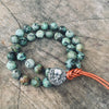 Turquoise Wrap Bracelet with Octopus to Symbolize Intelligence
