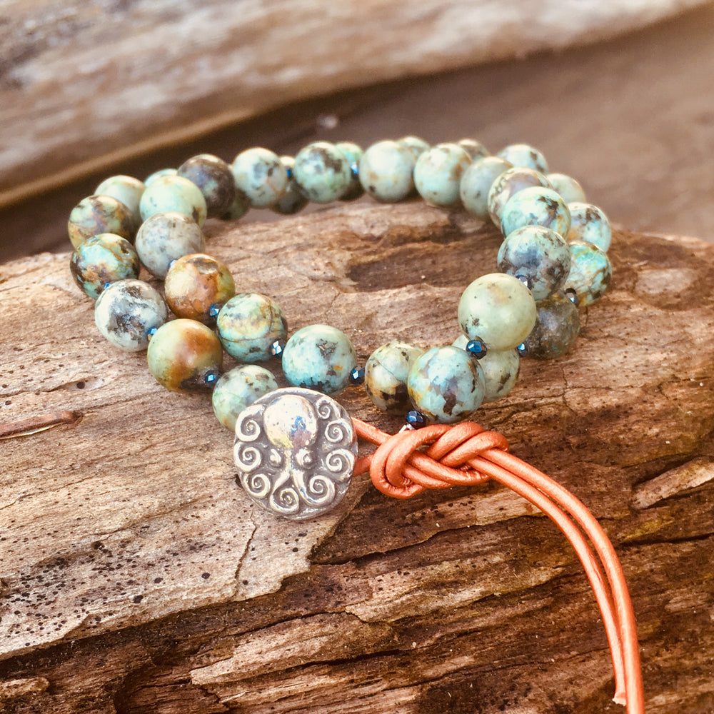 Karma and Luck Healing Power - Turquoise Stone Bracelet - Blue - 67  requests | Flip App