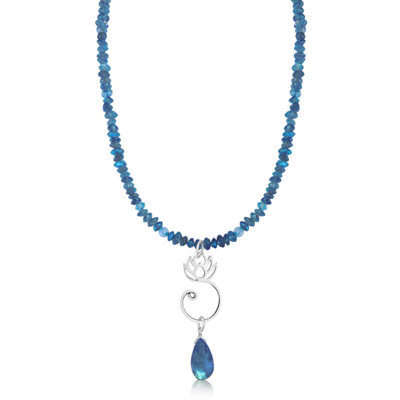 Depression Necklace - Labradorite Lotus Flower Necklace – Gogh Jewelry ...