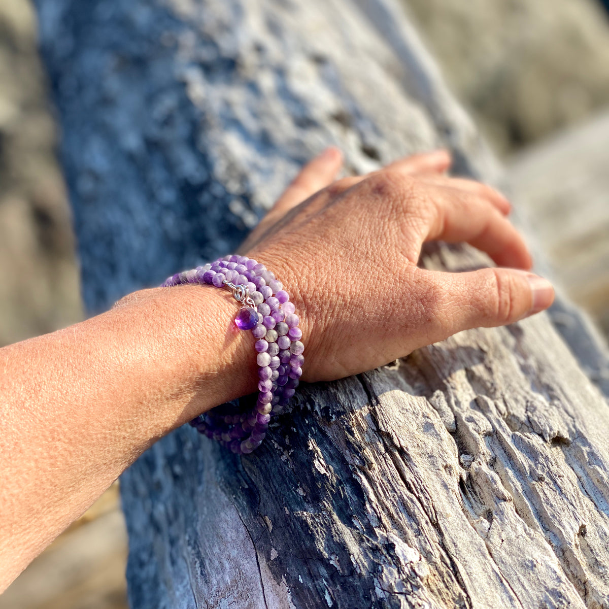 Amethyst store wrap bracelet