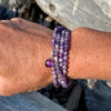 Calming and Stress Relief Amethyst Wrap Bracelet. Amethyst is also a stone of sobriety. 