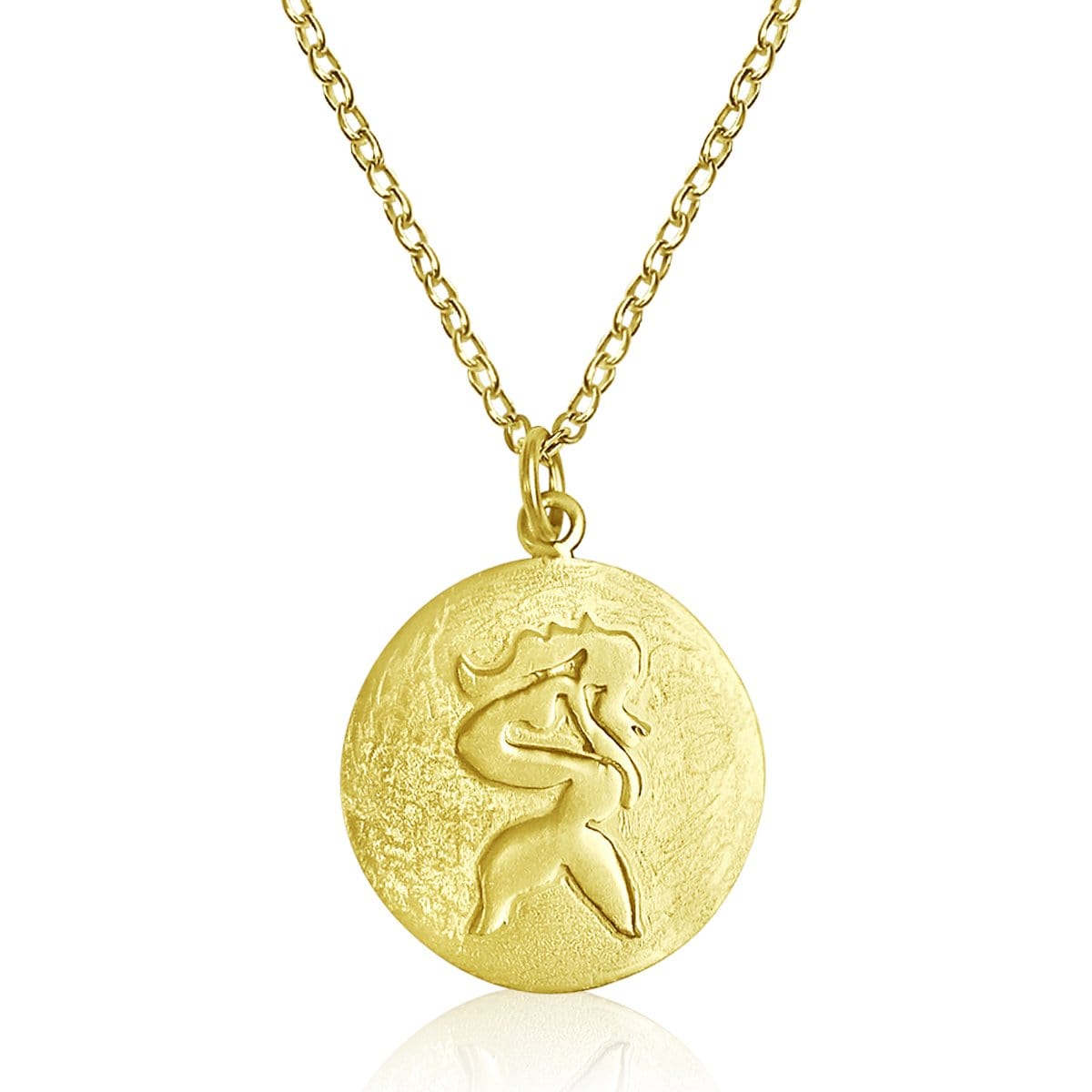 Mermaid Necklace in 14k Gold & Diamond — Ocean Jewelry