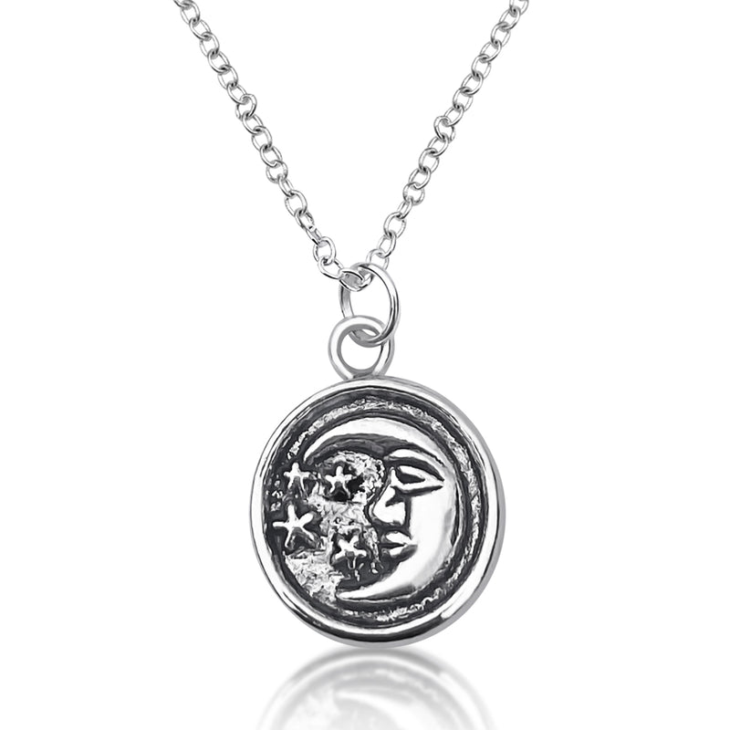 Moon Charm Necklace - Lunar Energy for Healing