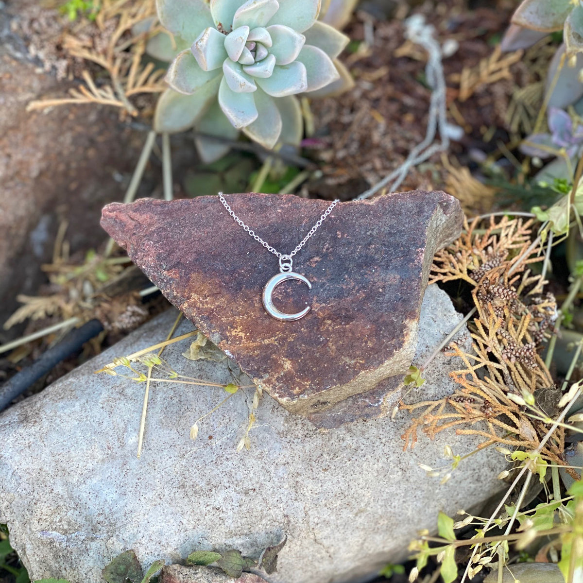 Moon Charm Necklace - Lunar Energy for Healing. Moonlight has holistic healing properties and is able to cleanse your mind, body, and spirit.  Using the lunar energy of the moon can yield incredible healing results, both physically and mentally. 