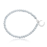 High Vibration - Moonstone Anklet   A stone for “new beginnings”, Moonstone is a stone of inner growth and strength. 