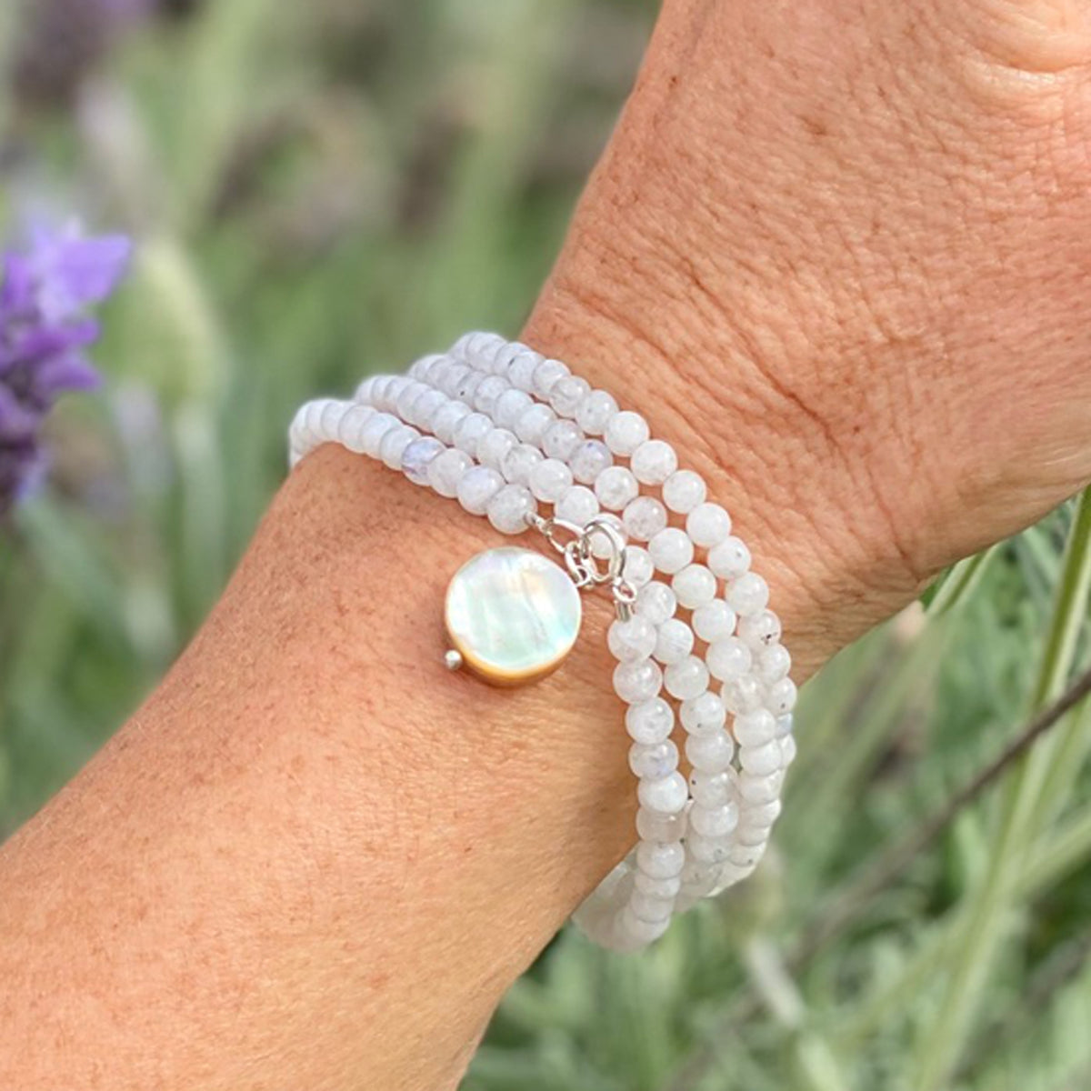 Moonstone shop wrap bracelet