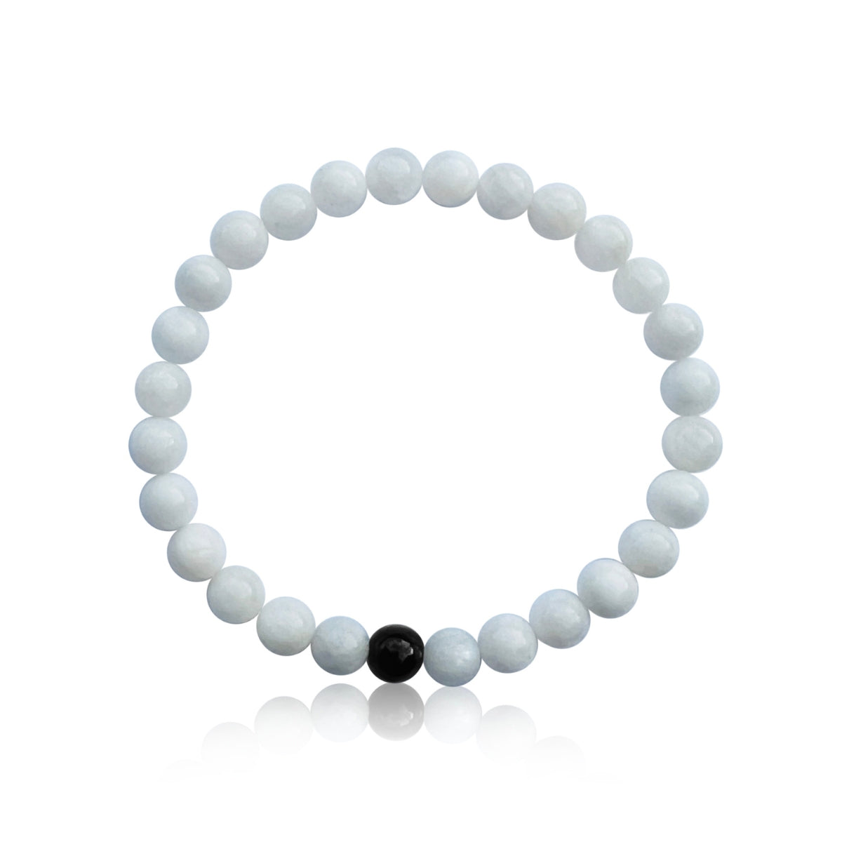 Faceted black moonstone round 925 bracelet – HoneyGemDrops