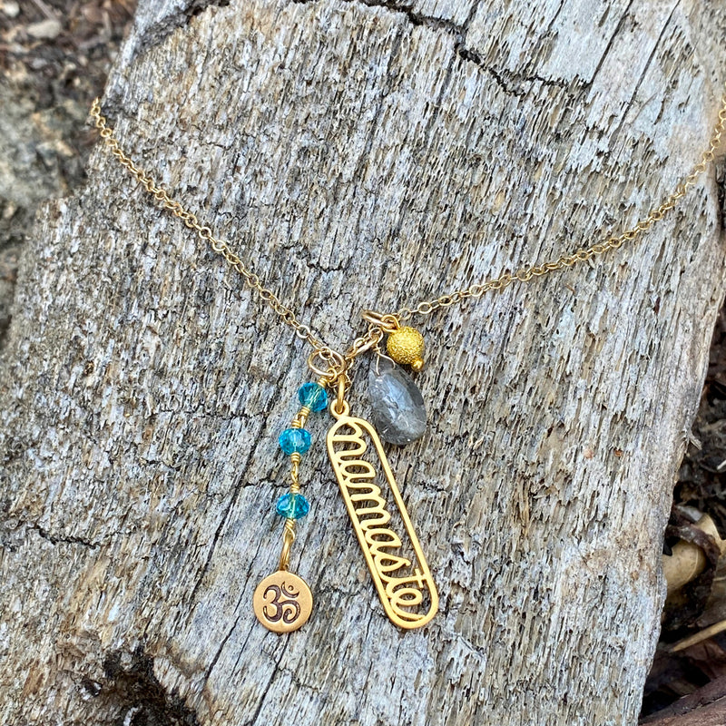 Namaste Yoga Necklace with Ohm