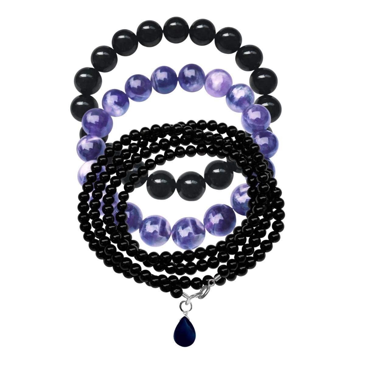 Wear the Leo Zodiac Gemstone Bracelet Set to feel the Leo energies!