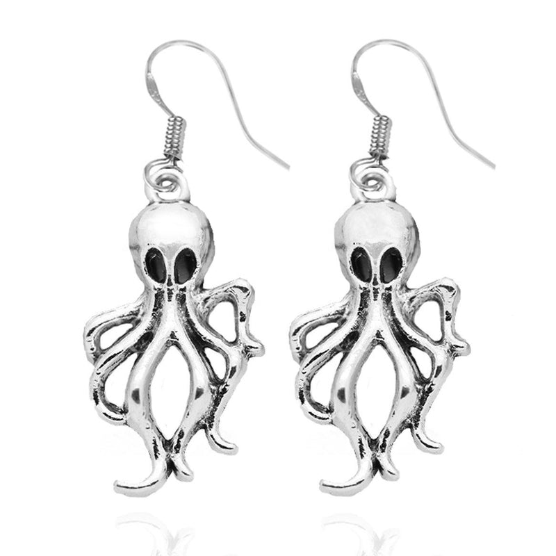 Ocean Inspired Jewelry Set: Octopus Necklace and Octopus Earrings to Symbolize Adaptability, jewelry inspired by the sea