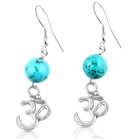 OHM Yoga Earring with Turquoise