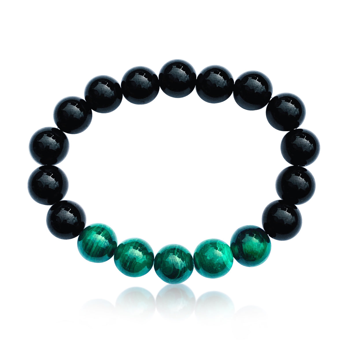 Balanced Life Onyx and Malachite Bracelet